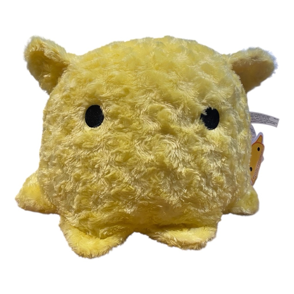 ICHI Curly Mendako UFO Yellow 15” Octopus Plush Round One Exclusive w/ Tags